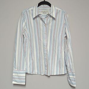 Tommy Hilfiger Striped Button Down Blouse